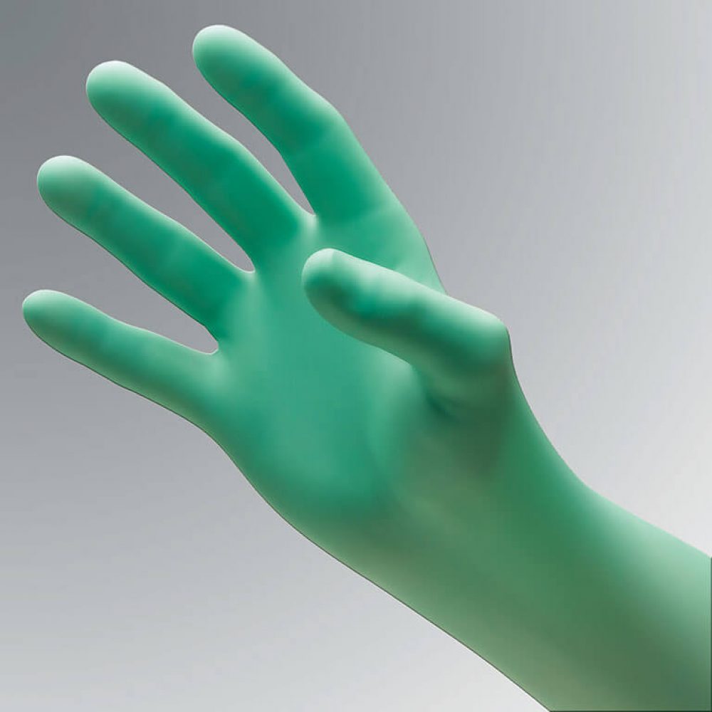 Prestige Green Latex Surgical Gloves Series 14