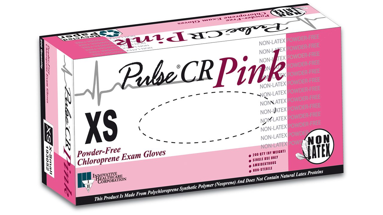 193 – Pulse® CR Pink Chloroprene Exam Gloves - Innovative Healthcare Solutions